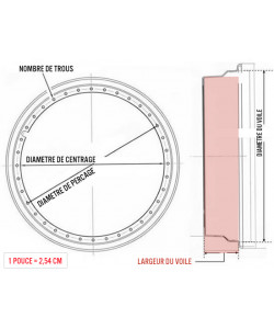 Voile extérieur alu 0,5x17 (profilé négatif)